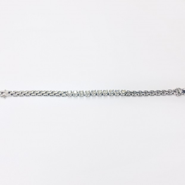 *18K WG DIAMOND BRACELET D10-1.65CTS CERT 1029956