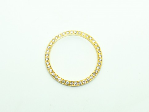18K YG ROLEX 31MM BOY SIZE DIA BEZEL