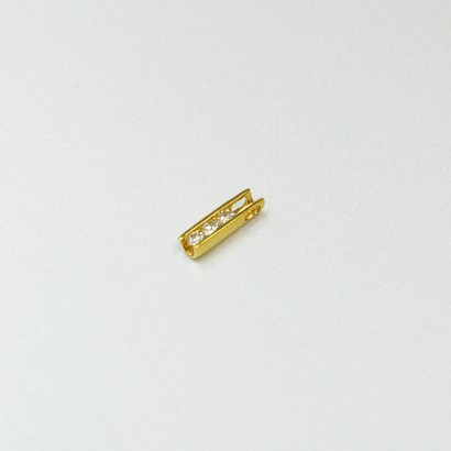 20K YG DIA PENDANT