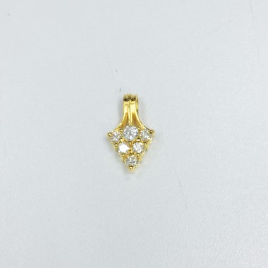 20K YG DIAMOND PENDANT