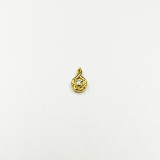 20K YG DIAMOND PENDANT