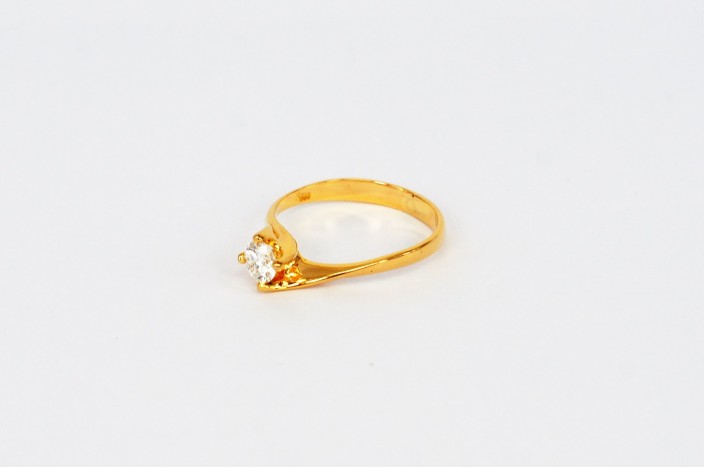 20K YG Diamond Ring