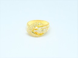 20K YG Diamond Ring