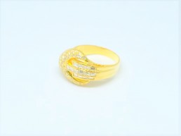 20K YG Diamond Ring