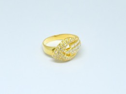 20K YG Diamond Ring