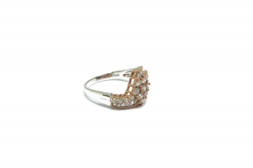 18K WG/RG Diamond Ring