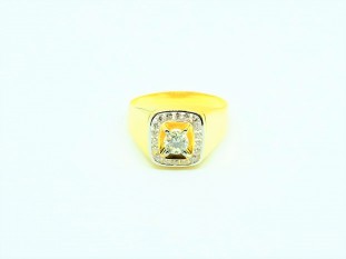 14K YG DIAMOND RING