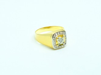 14K YG DIAMOND RING