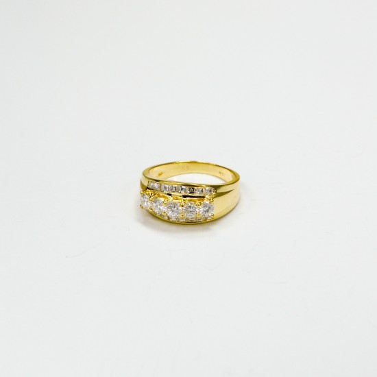 20K YG DIAMOND RING
