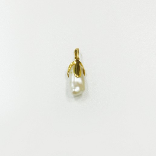 14K YG PEARL PENDANT