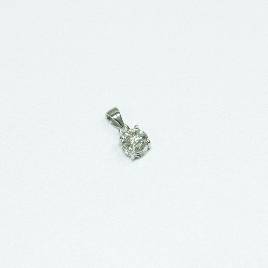 18K WG DIAMOND PENDANT ESTIMATED D1-0.60CTS