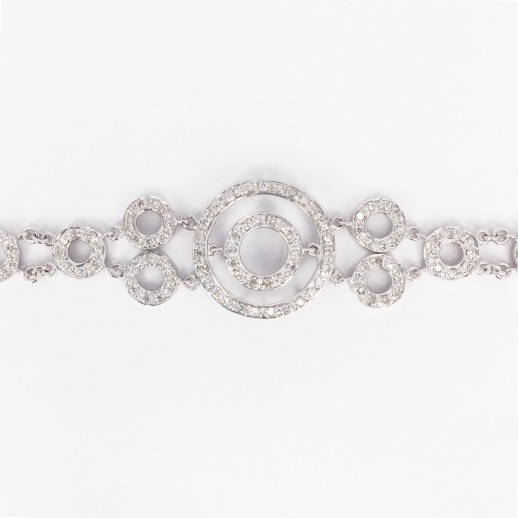 18K WG DIAMOND  BRACELET