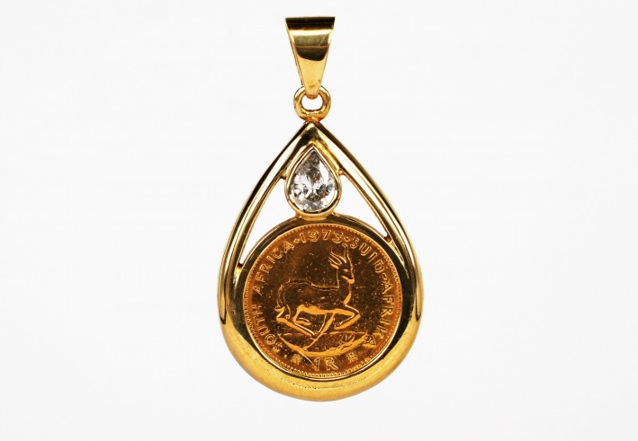 916&18K YG Diamond  Pendant
