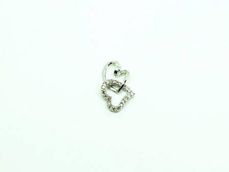 18K WG DIA PENDANT
