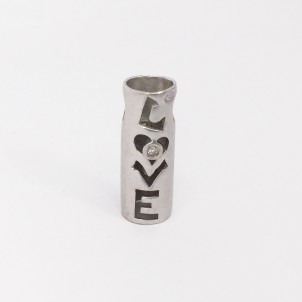 18K WG DIA PENDANT