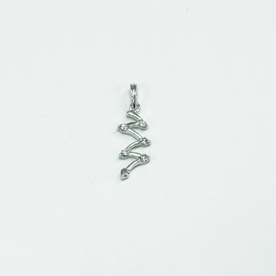 18K WG DIA PENDANT