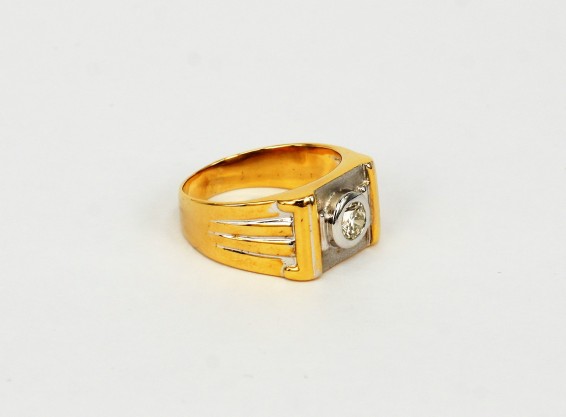 18K YG/WG Diamond Ring