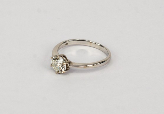 *18K WG Diamond Ring D1-0.9/H/IF