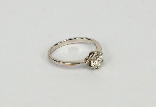 *18K WG Diamond Ring D1-0.9/H/IF