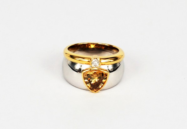 *18K YG/WG Diamond Ring