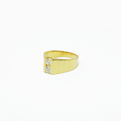 20K YG DIAMOND RING