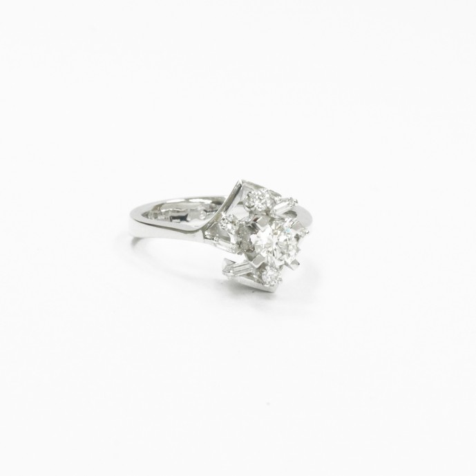 9K WG  DIA RING
