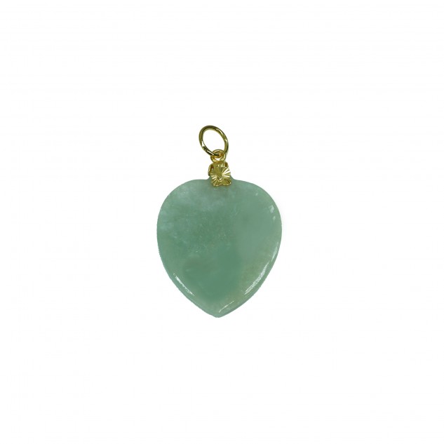 20K YG JADE PENDANT