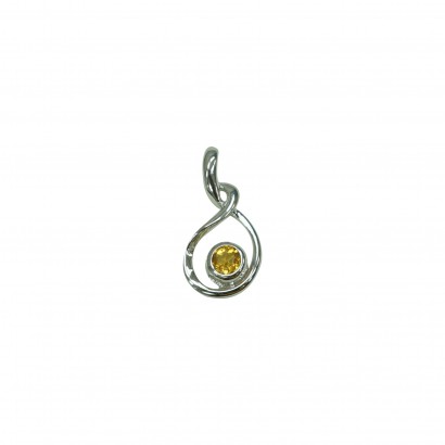 14K WG STN PENDANT